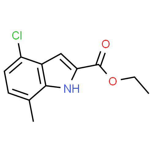188248-23-9|1H-Indole-2-carboxylic acid, 4-chloro-7-methyl-, ethyl ester  
